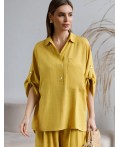 Блузка женская горчичный