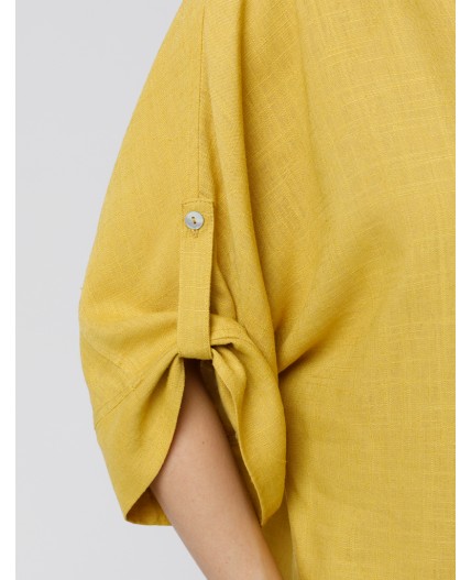 Блузка женская горчичный