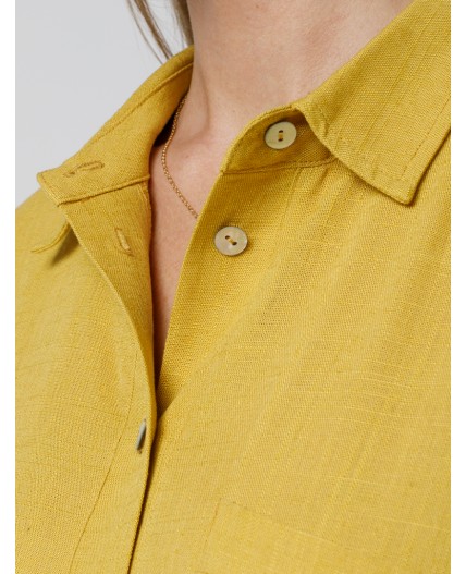 Блузка женская горчичный