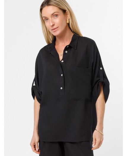 Блузка женская черный