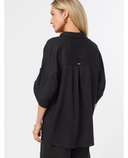 Блузка женская черный