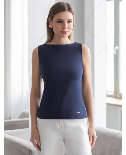 Топ женский т.синий