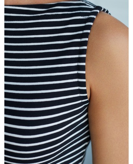 Топ женский черно-белый