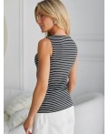 Топ женский черно-белый