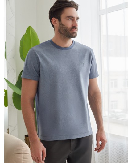 Футболка мужская св.синий меланж