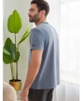 Футболка мужская св.синий меланж