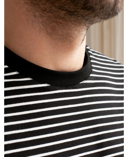 Футболка мужская черный-белый