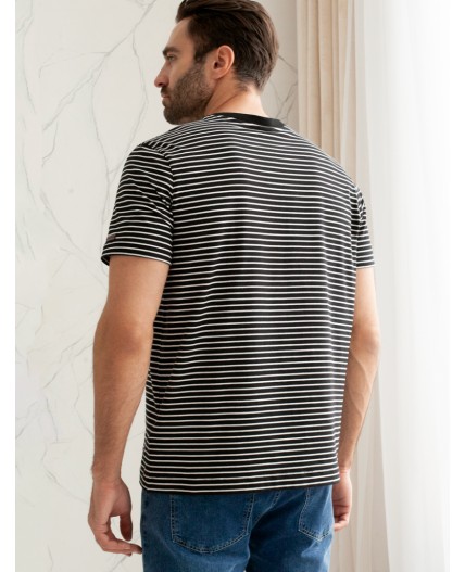 Футболка мужская черный-белый