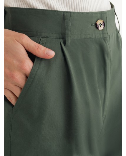 Шорты женские темно-оливковый