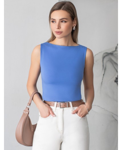 Топ женский васильковый