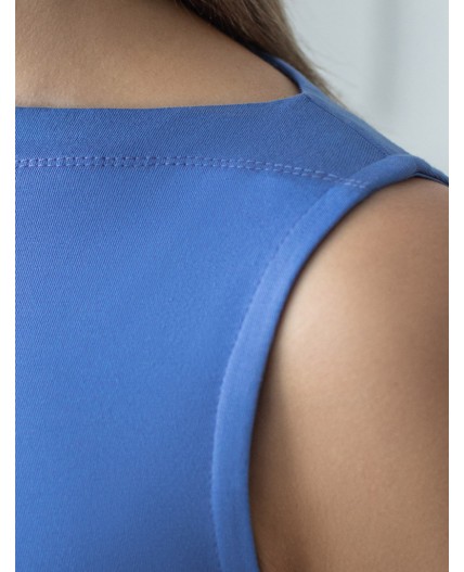 Топ женский васильковый