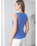 Топ женский васильковый