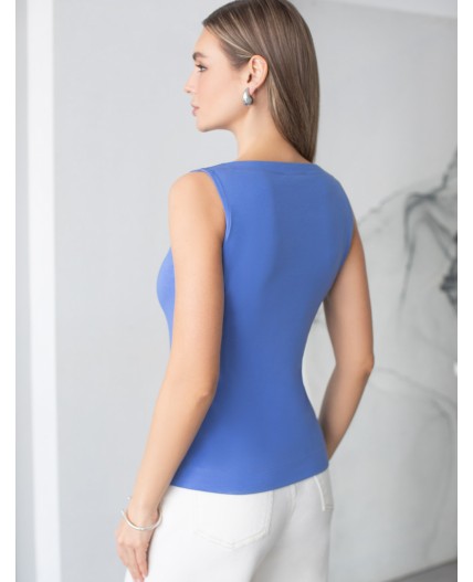 Топ женский васильковый