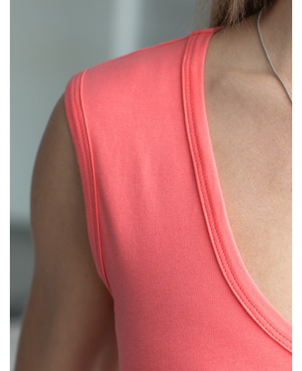 Топ женский коралловый