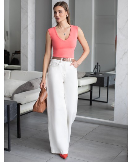 Топ женский коралловый