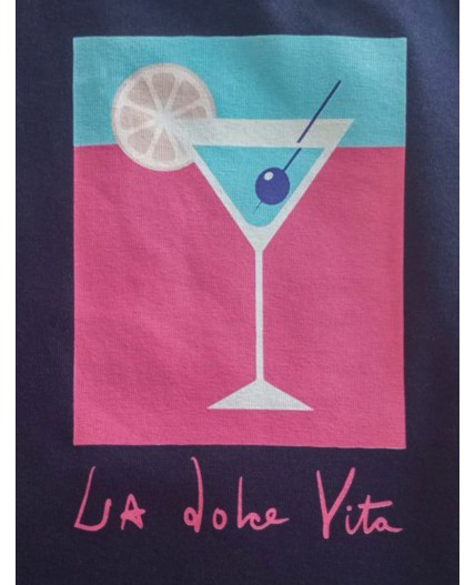 Футболка женская т.синий_la dolce vita