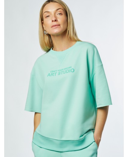 Футболка женская мятный_art studio