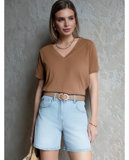 Футболка женская карамель