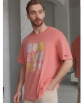 Футболка мужская коралловый_ready for paradise