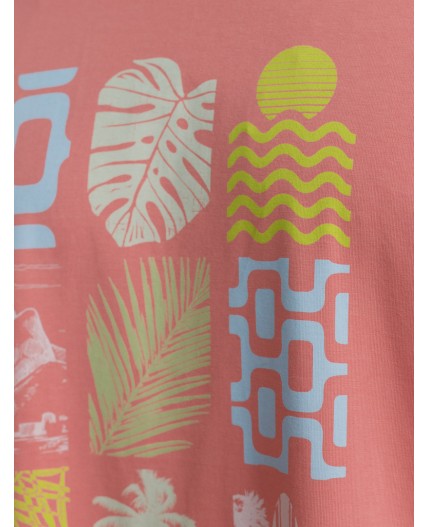 Футболка мужская коралловый_ready for paradise