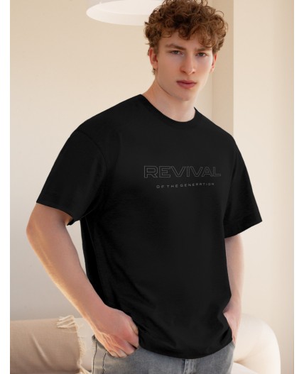 Футболка мужская черный_revival
