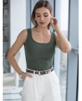 Топ женский т.оливковый