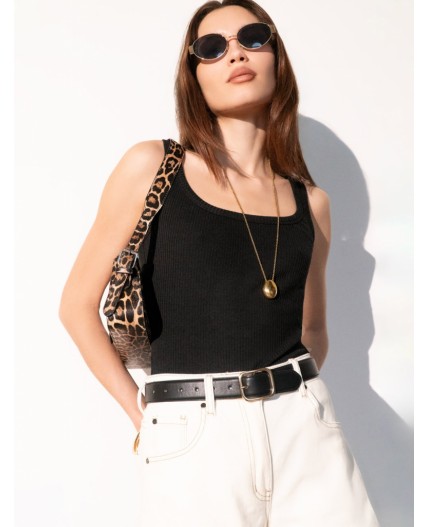 Топ женский черный