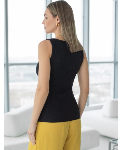 Топ женский черный