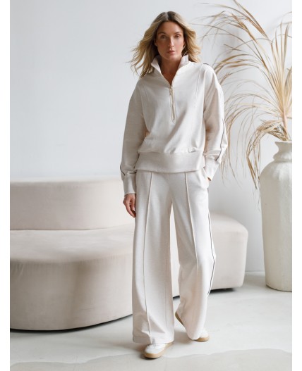 Брюки женские бежевый меланж