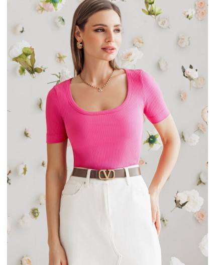 Футболка женская фуксия