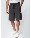 Шорты мужские т.серый меланж