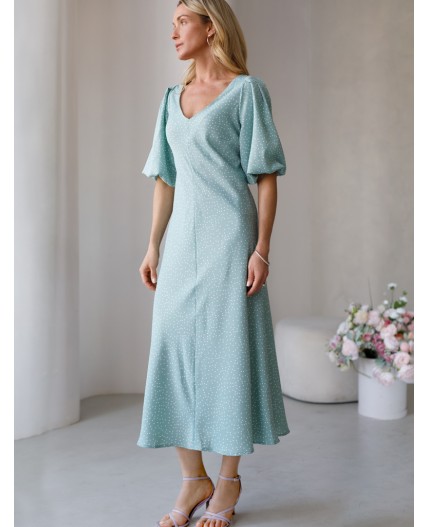 Платье женское голубой