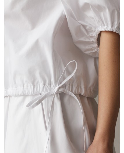 Блузка женская натуральный белый