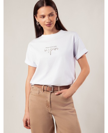 Футболка женская белый_inspire