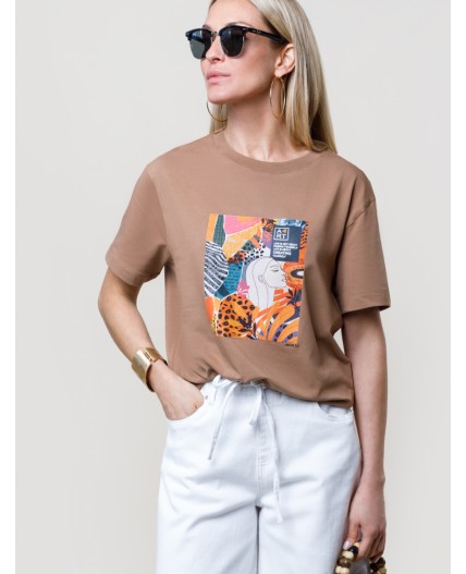 Футболка женская карамель_art poster