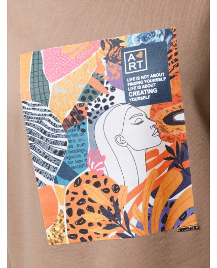 Футболка женская карамель_art poster