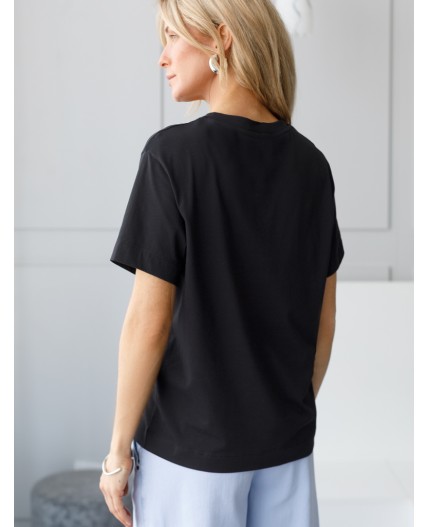 Футболка женская черный_art_poster