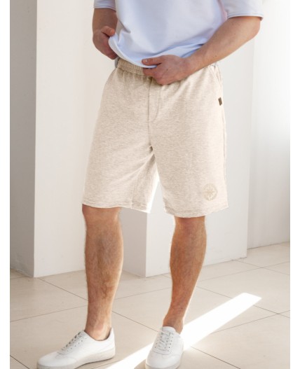Шорты мужские бежевый меланж