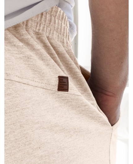 Шорты мужские бежевый меланж