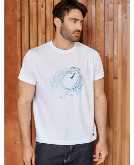 Футболка мужская белый_ocean