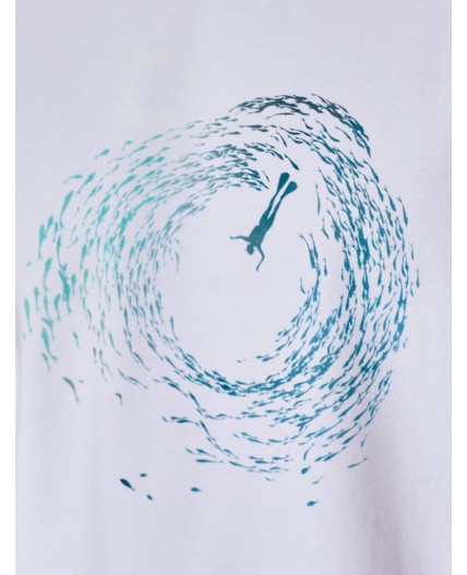 Футболка мужская белый_ocean