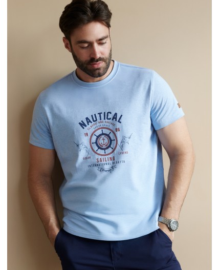 Футболка мужская голубой меланж_regatta