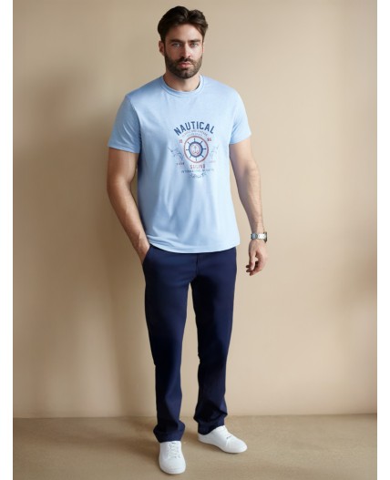 Футболка мужская голубой меланж_regatta