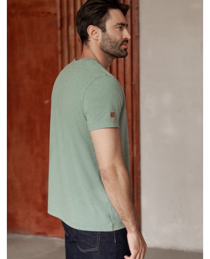 Футболка мужская св.оливковый меланж_adventure