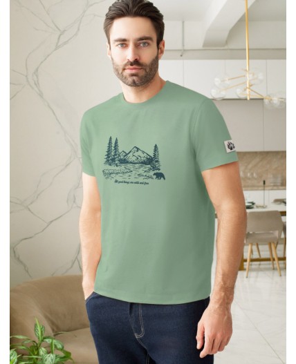 Футболка мужская св.оливковый_outdoor