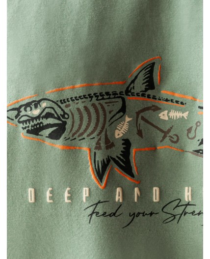 Футболка мужская св.оливковый_shark