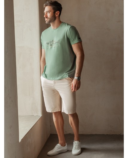 Футболка мужская св.оливковый_shark