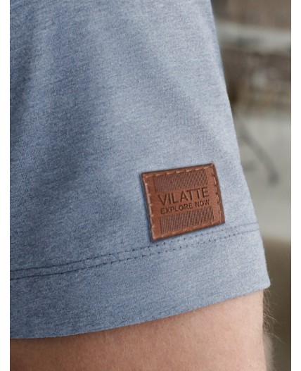 Футболка мужская синий меланж_mountains adventure