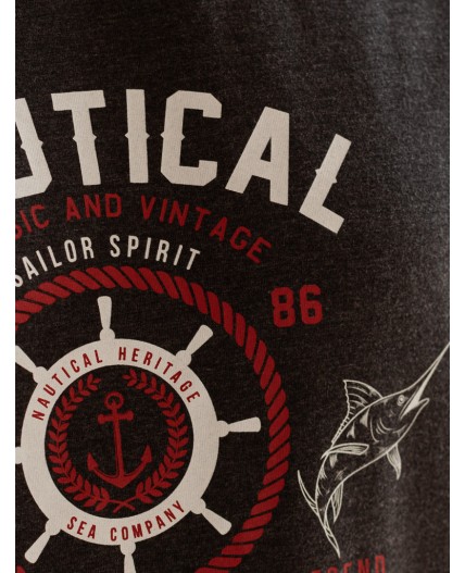 Футболка мужская т.серый меланж_regatta