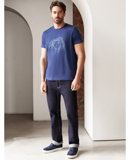 Футболка мужская т.синий_ocean